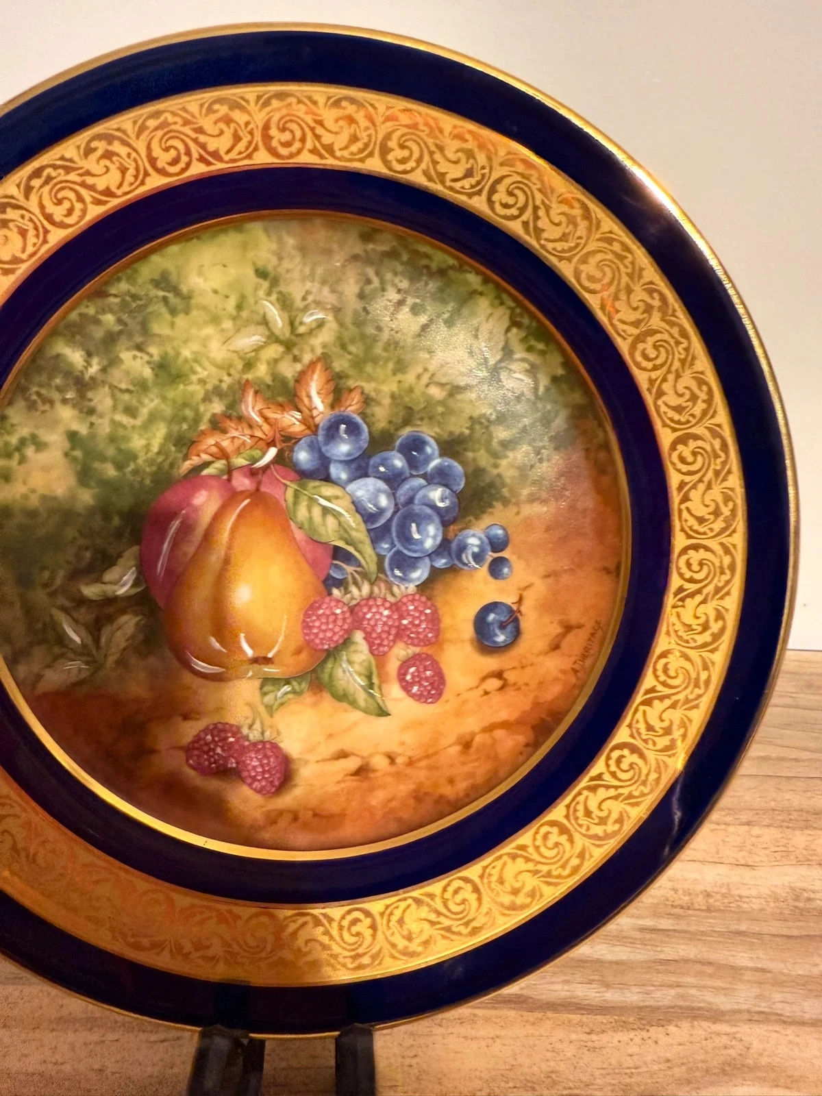 assiette limoges bleu de four & or – collection n°101 – 130€ – photo 6